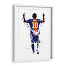 Messi Stencil Simple 01 - Fake Classics | Cuadro decorativo de Canvas Lab