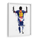 Messi Stencil Simple 01 - Fake Classics | Cuadro decorativo de Canvas Lab