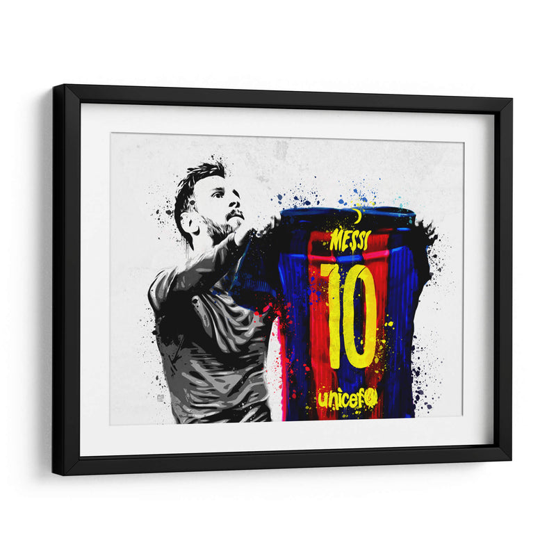 Messi Graffiti - David Aste | Cuadro decorativo de Canvas Lab