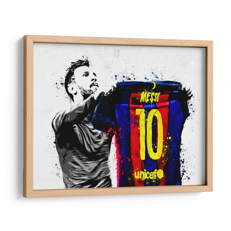 Messi Graffiti - David Aste | Cuadro decorativo de Canvas Lab