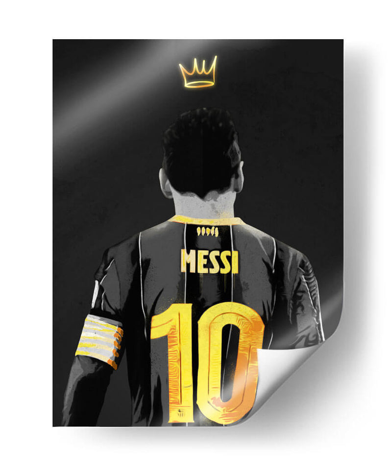 Messi GOAT - David Aste | Cuadro decorativo de Canvas Lab