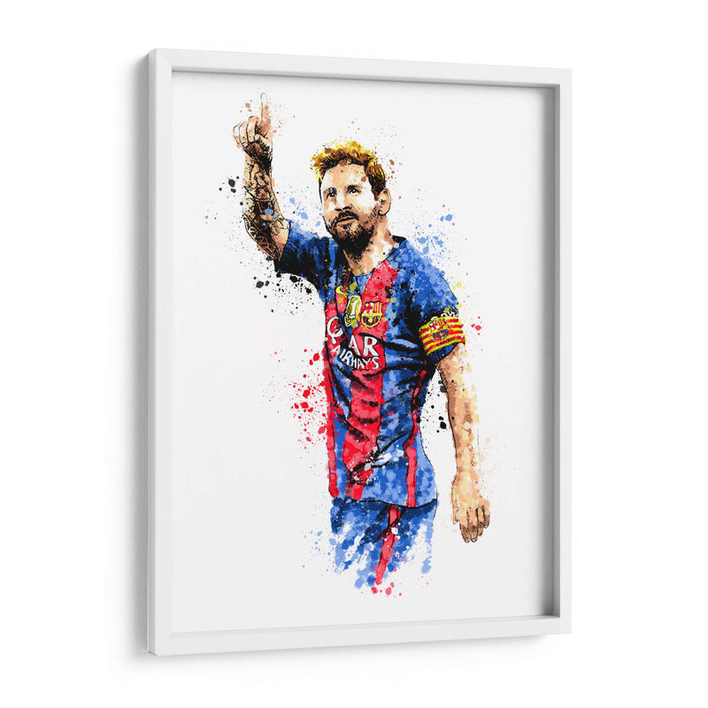 Messi Colors - Hue Art | Cuadro decorativo de Canvas Lab
