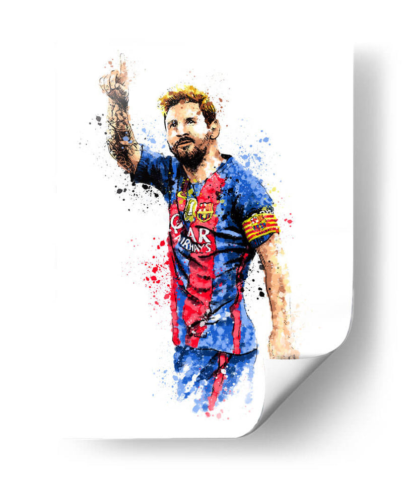 Messi Colors - Hue Art | Cuadro decorativo de Canvas Lab