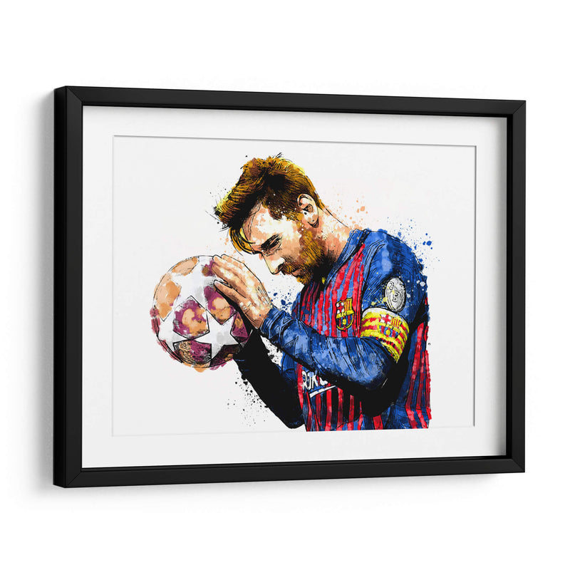 Messi Barça Colors - Hue Art | Cuadro decorativo de Canvas Lab