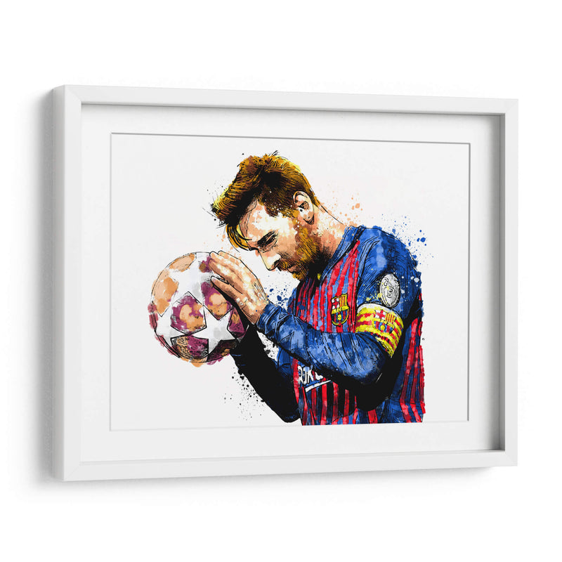 Messi Barça Colors - Hue Art | Cuadro decorativo de Canvas Lab