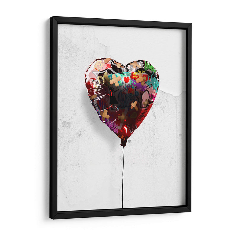Globo de Corazón Graffiti - David Aste | Cuadro decorativo de Canvas Lab