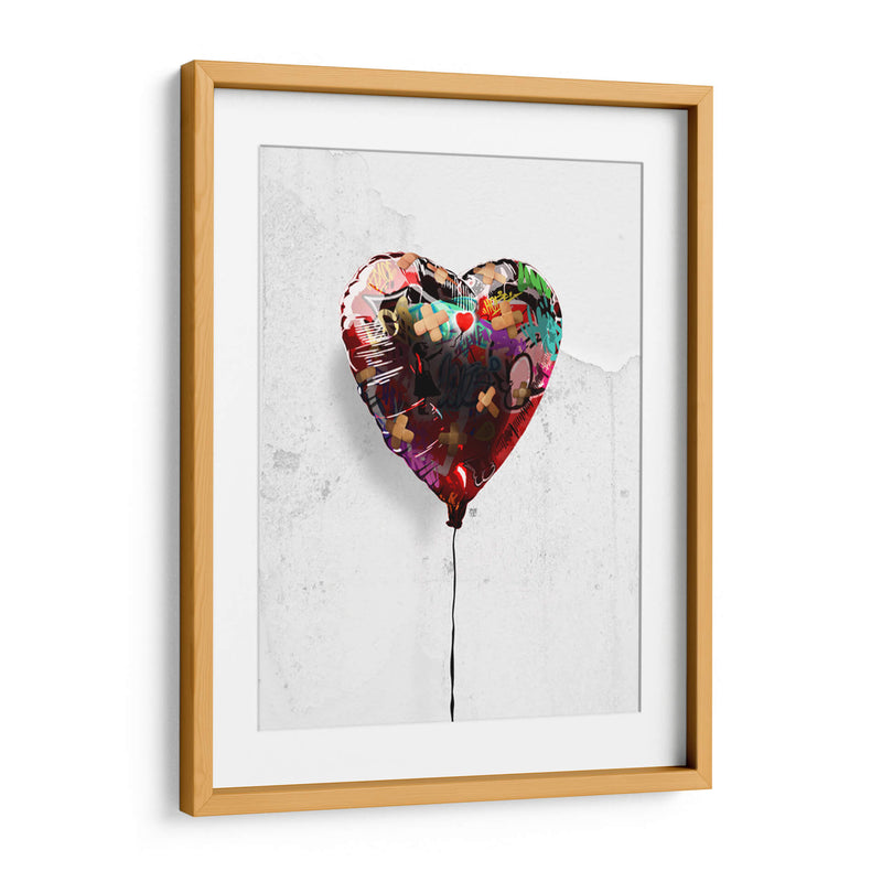 Globo de Corazón Graffiti - David Aste | Cuadro decorativo de Canvas Lab