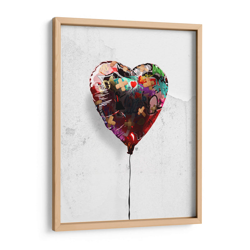 Globo de Corazón Graffiti - David Aste | Cuadro decorativo de Canvas Lab