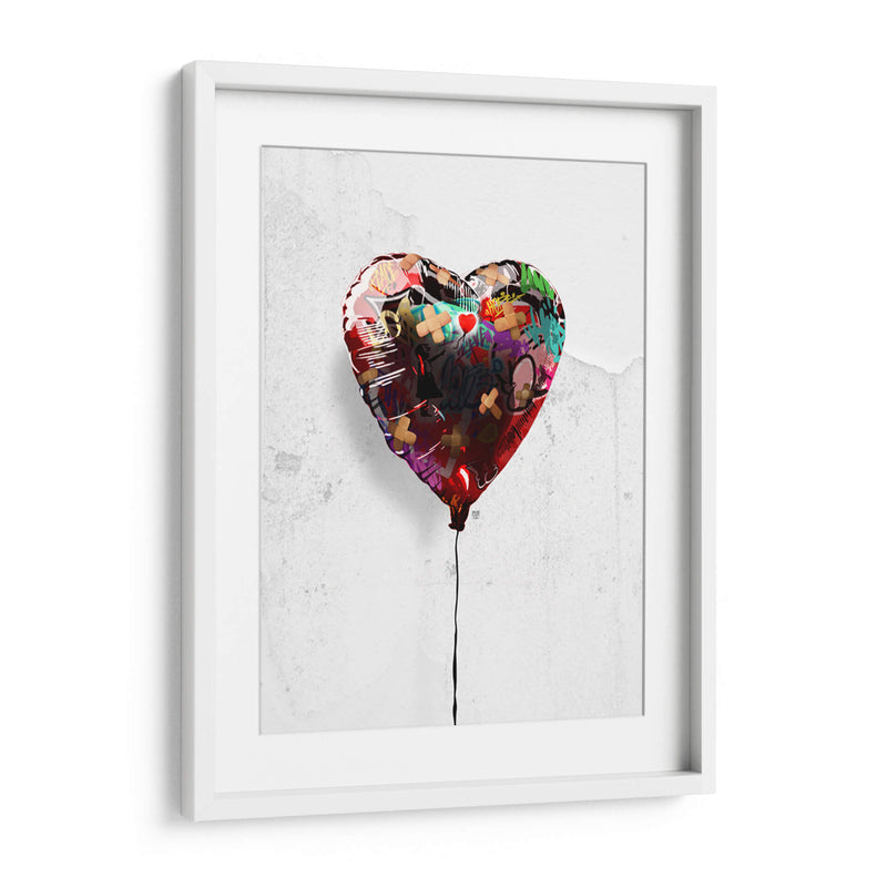 Globo de Corazón Graffiti - David Aste | Cuadro decorativo de Canvas Lab