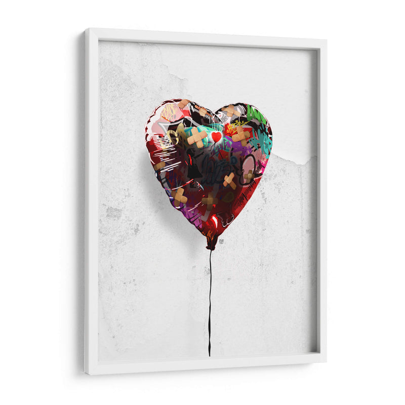 Globo de Corazón Graffiti - David Aste | Cuadro decorativo de Canvas Lab