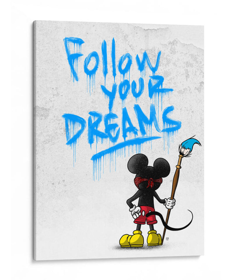Follow Your Dreams Mouse - David Aste | Cuadro decorativo de Canvas Lab