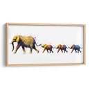 Familia de Elefantes 02 - Hue Art | Cuadro decorativo de Canvas Lab