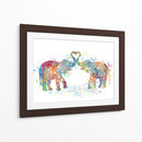 Elephant Love Colors 02 - Hue Art | Cuadro decorativo de Canvas Lab