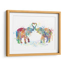 Elephant Love Colors 02 - Hue Art | Cuadro decorativo de Canvas Lab
