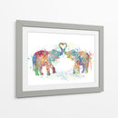 Elephant Love Colors 02 - Hue Art | Cuadro decorativo de Canvas Lab