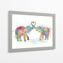 Elephant Love Colors 02 - Hue Art | Cuadro decorativo de Canvas Lab