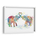 Elephant Love Colors 02 - Hue Art | Cuadro decorativo de Canvas Lab