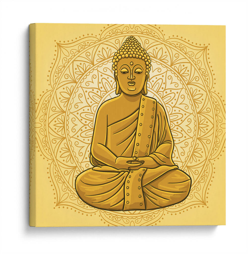 Buda dorado | Cuadro decorativo de Canvas Lab