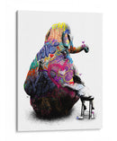 Elefante y Niña Graffiti - David Aste | Cuadro decorativo de Canvas Lab