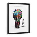 Elefante y Niña Graffiti 02 - David Aste | Cuadro decorativo de Canvas Lab