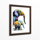 Elefante Madre e hijo - Hue Art | Cuadro decorativo de Canvas Lab