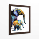 Elefante Madre e hijo - Hue Art | Cuadro decorativo de Canvas Lab