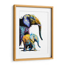Elefante Madre e hijo - Hue Art | Cuadro decorativo de Canvas Lab