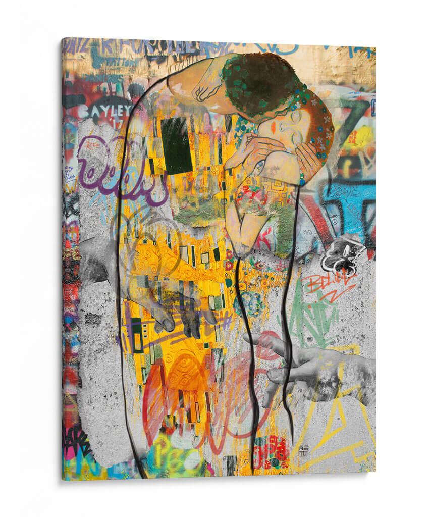 El Beso Urbano - David Aste | Cuadro decorativo de Canvas Lab