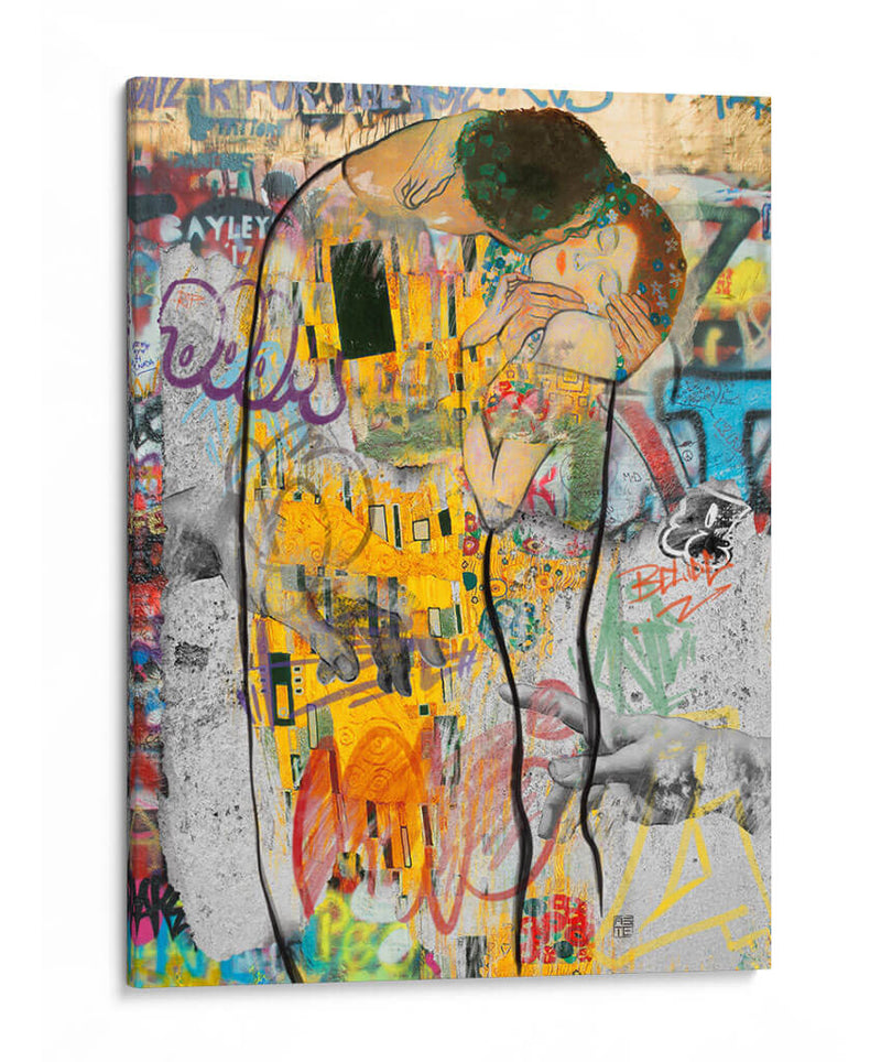 El Beso Urbano - David Aste | Cuadro decorativo de Canvas Lab