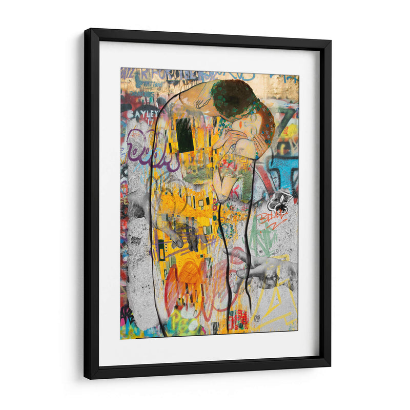 El Beso Urbano - David Aste | Cuadro decorativo de Canvas Lab