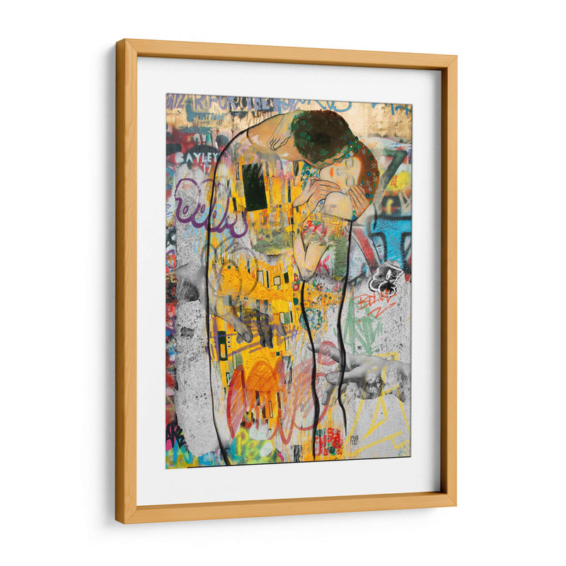 El Beso Urbano - David Aste | Cuadro decorativo de Canvas Lab