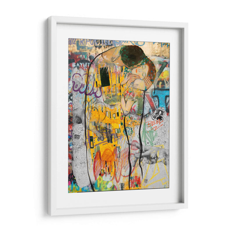 El Beso Urbano - David Aste | Cuadro decorativo de Canvas Lab