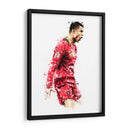 CR7 Portugal Colors - Hue Art | Cuadro decorativo de Canvas Lab