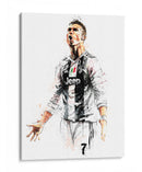 CR7 Juventus Colors - Hue Art | Cuadro decorativo de Canvas Lab