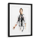 CR7 Juventus Colors - Hue Art | Cuadro decorativo de Canvas Lab