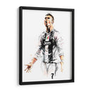 CR7 Juventus Colors - Hue Art | Cuadro decorativo de Canvas Lab