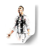 CR7 Juventus Colors - Hue Art | Cuadro decorativo de Canvas Lab