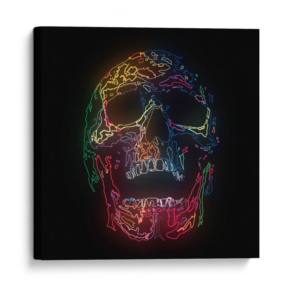 Calavera Neón - Fake Classics | Cuadro decorativo de Canvas Lab
