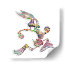 Bunny Skeleton Graffiti - David Aste | Cuadro decorativo de Canvas Lab