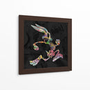 Bunny Skeleton Graffiti Black - David Aste | Cuadro decorativo de Canvas Lab