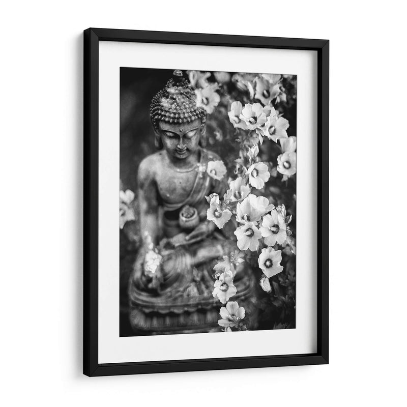 Buda y flores | Cuadro decorativo de Canvas Lab
