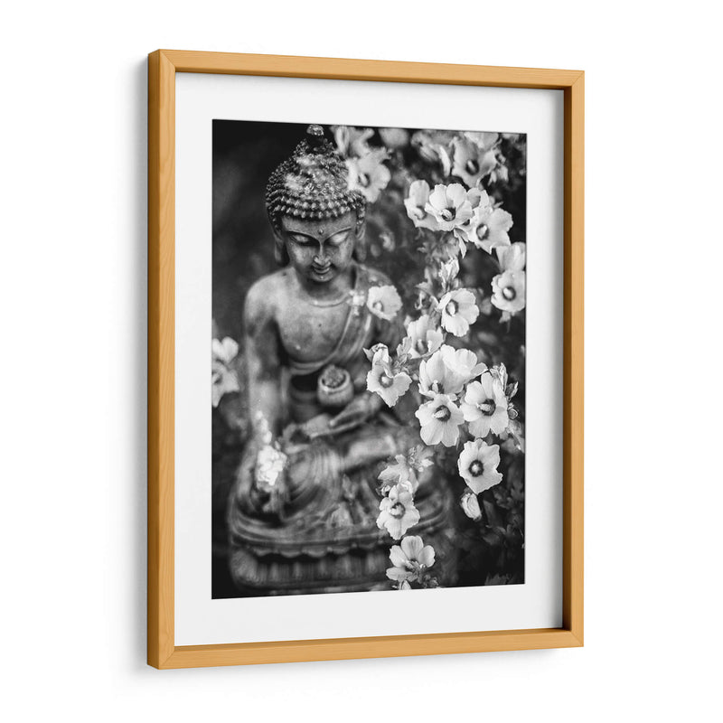 Buda y flores | Cuadro decorativo de Canvas Lab