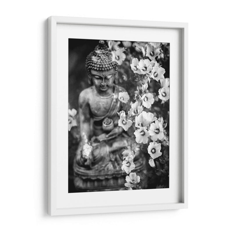 Buda y flores | Cuadro decorativo de Canvas Lab