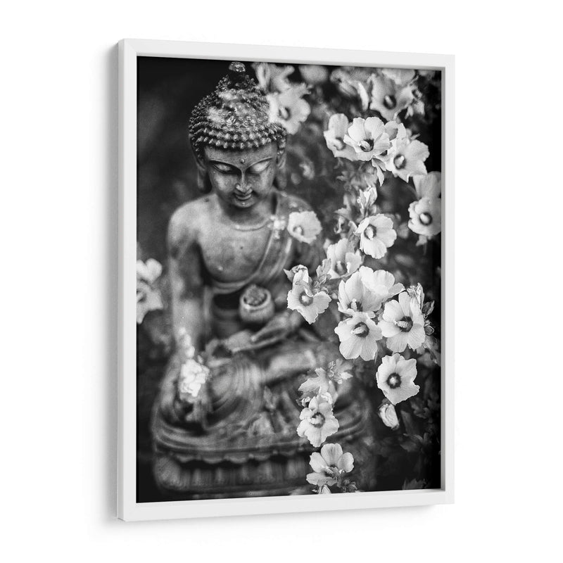 Buda y flores | Cuadro decorativo de Canvas Lab