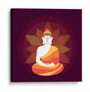Buda meditando y loto | Cuadro decorativo de Canvas Lab