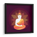 Buda meditando y loto | Cuadro decorativo de Canvas Lab