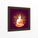 Buda meditando y loto | Cuadro decorativo de Canvas Lab