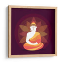 Buda meditando y loto | Cuadro decorativo de Canvas Lab