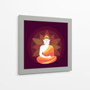 Buda meditando y loto | Cuadro decorativo de Canvas Lab