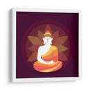Buda meditando y loto | Cuadro decorativo de Canvas Lab
